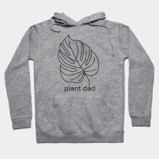 Plant Dad Garden Succulent House Plant Minimalistic Hoodie